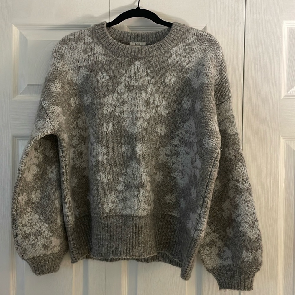 Lewit mohair wool blend sweater Sz M